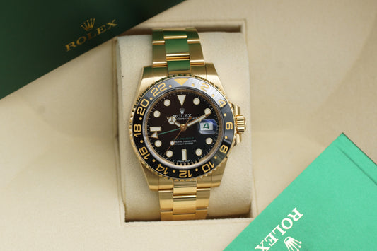 Rolex GMT-Master II 116718LN Gold Full-Set 2019 (LC100)