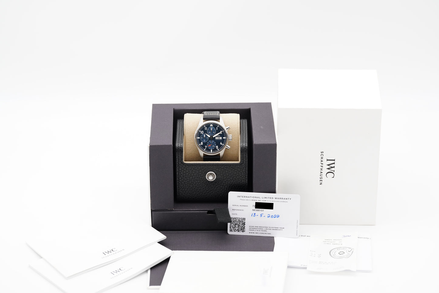 IWC Pilot Watch Chronograph IW388101 Blau Full-Set 2022