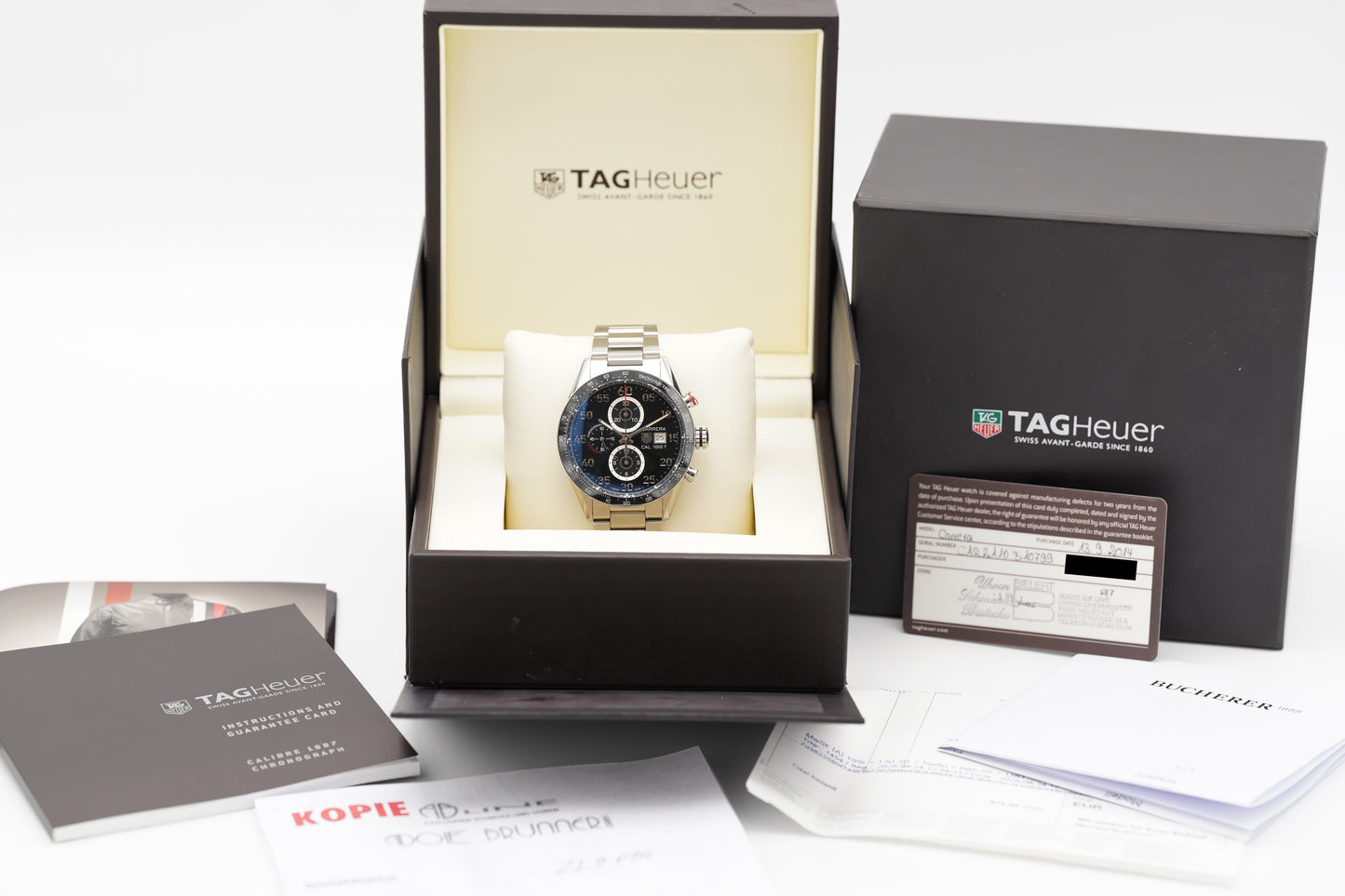 TAG Heuer Carrera Calibre 1887 CAR2A10.BA0799 Full-Set 2014