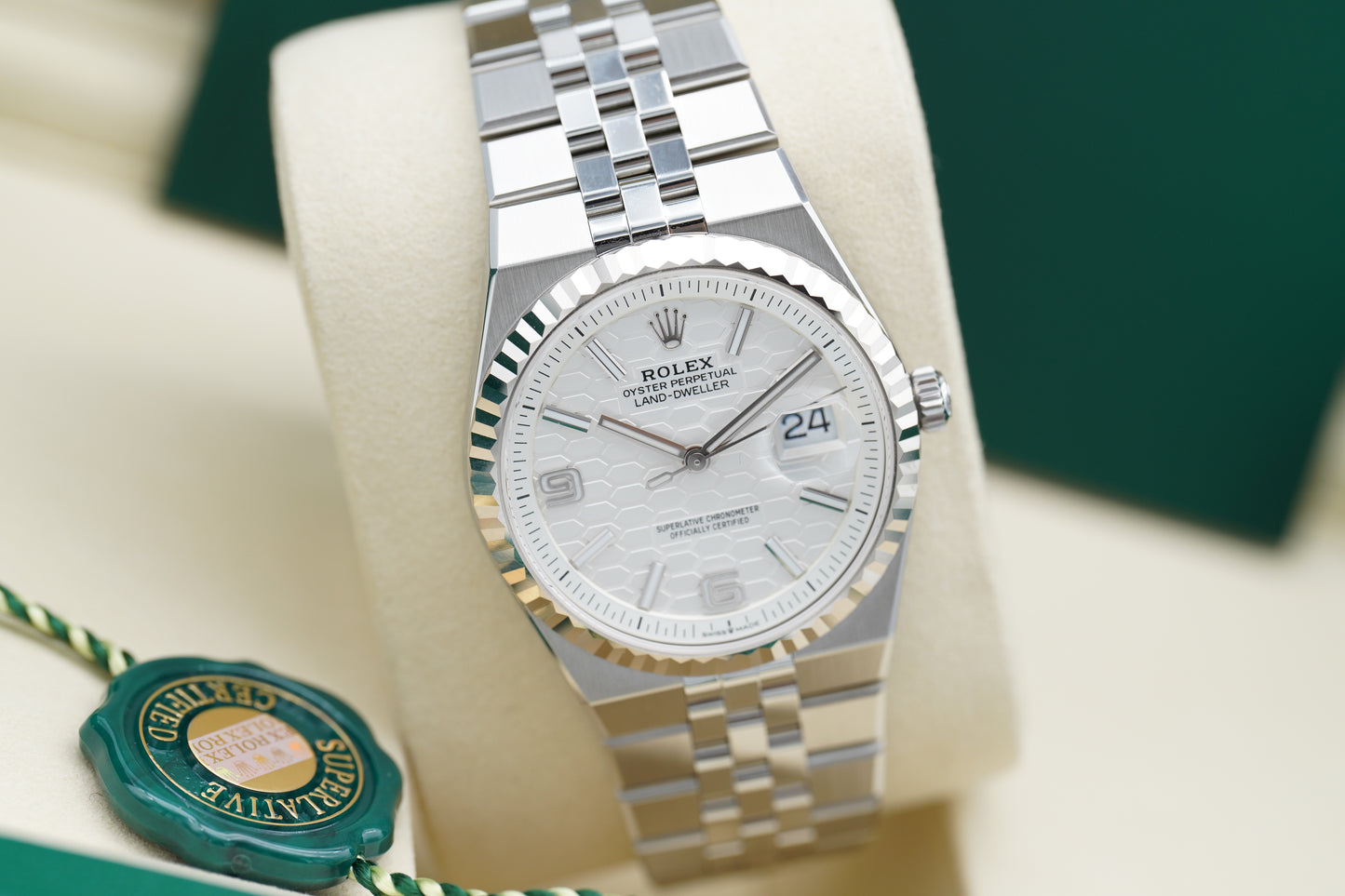 Rolex Land-Dweller 36 127234 Weiß Full-Set 2026 NEU