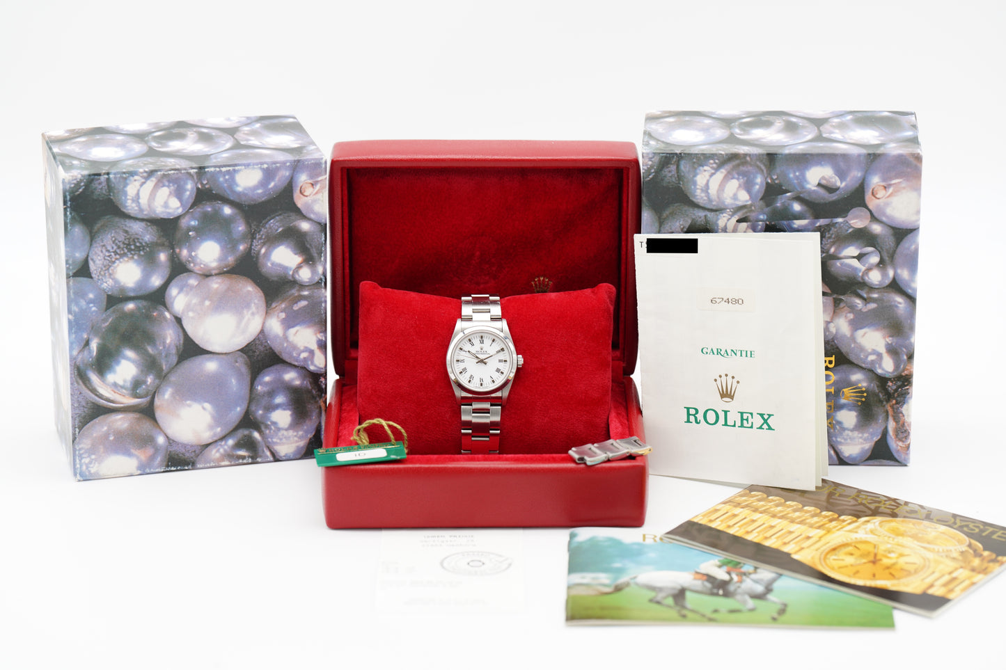 Rolex Oyster Perpetual 31 Weiß 67480 Full-Set 1996
