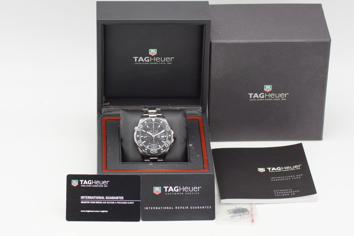 Tag Heuer AquaRacer 500M Defender CAJ2112 Black Limited Edition Full Set 2014