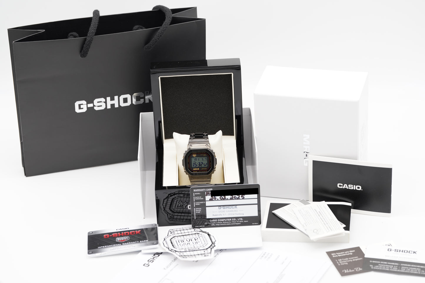 Casio G-shock MRG-B5000B-1DR Full-Set 2025