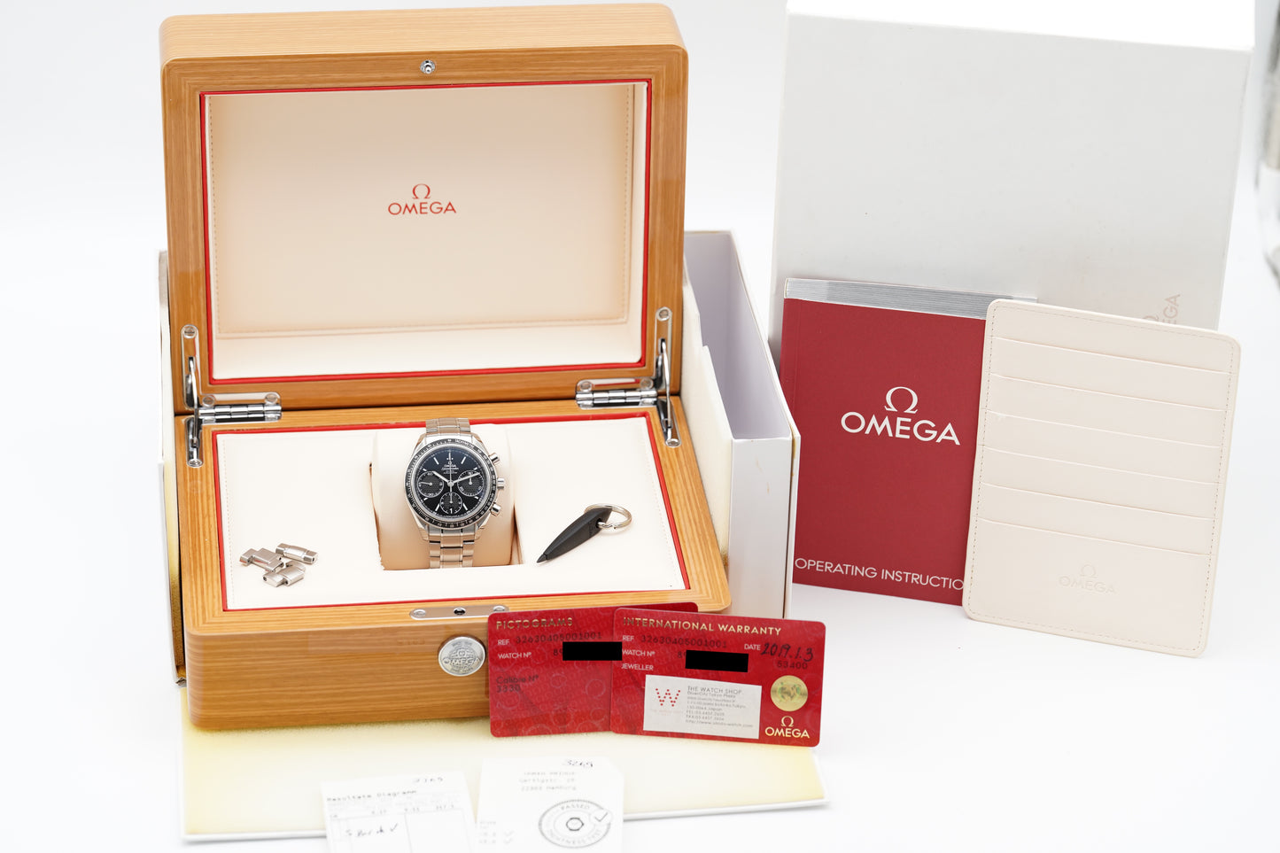 Omega Speedmaster Racing 326.30.40.50.01.001 Schwarz Full-Set 2019