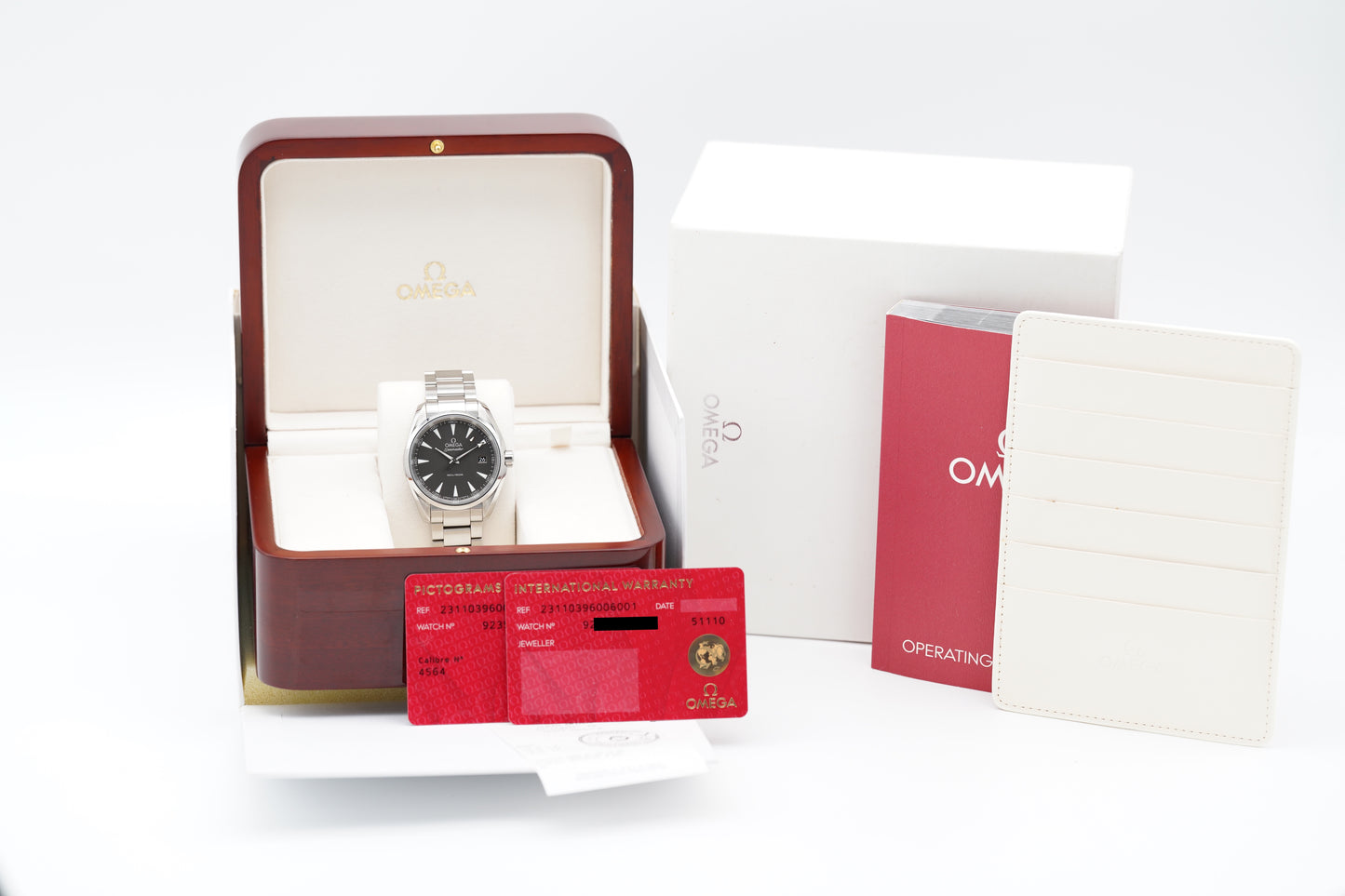 Omega Seamaster Aqua Terra 231.10.39.60.06.001 Grau Full-Set 2015