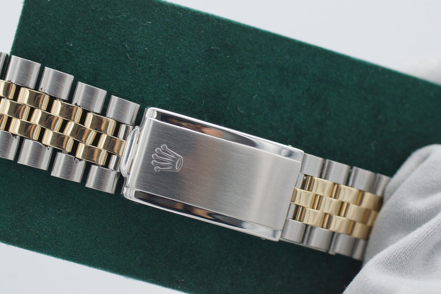 Rolex Datejust 36 Bicolor 1601 Schwarz Etui 1971
