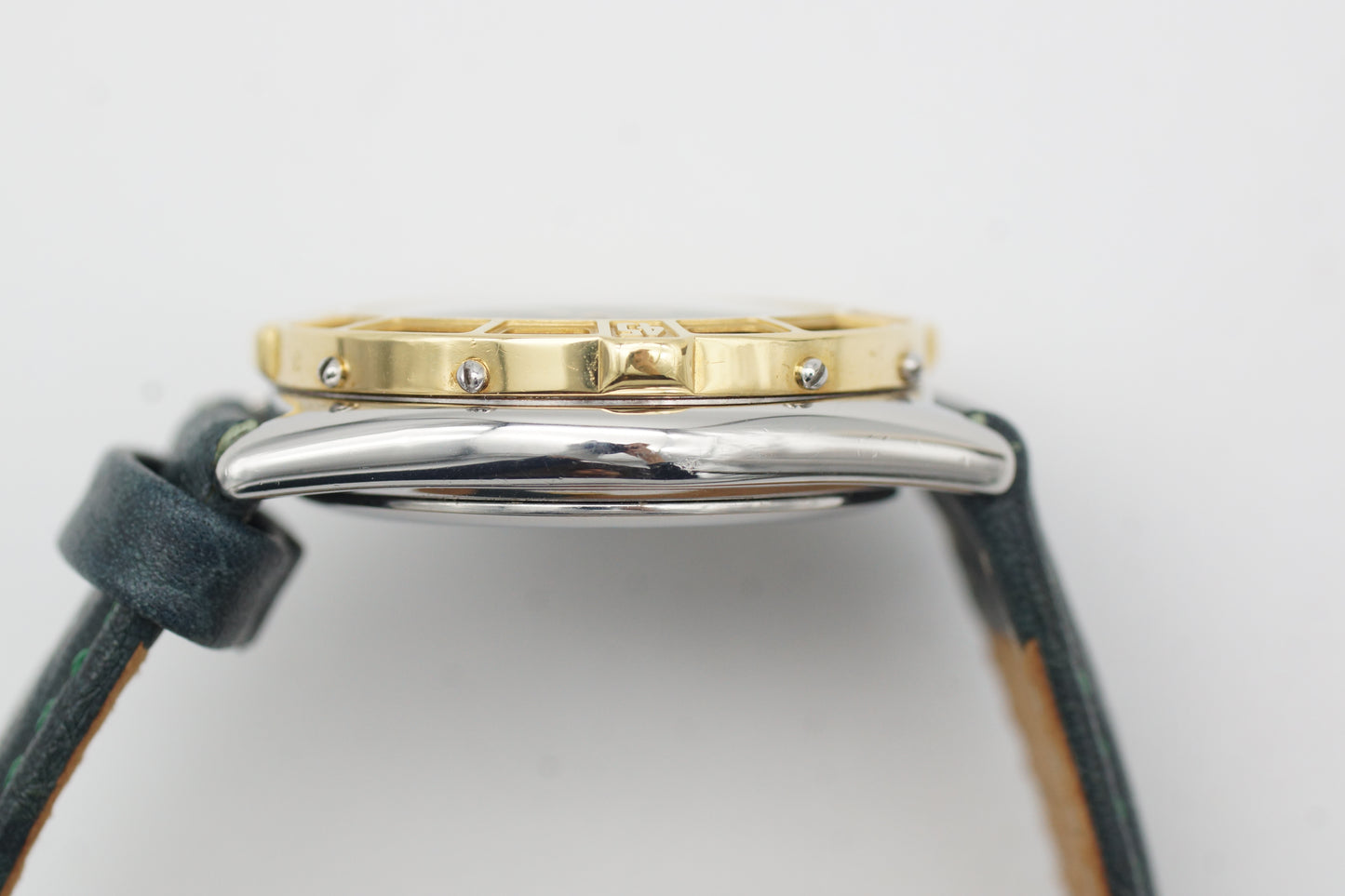 Breitling Lady J Grün D52065 Bicolor