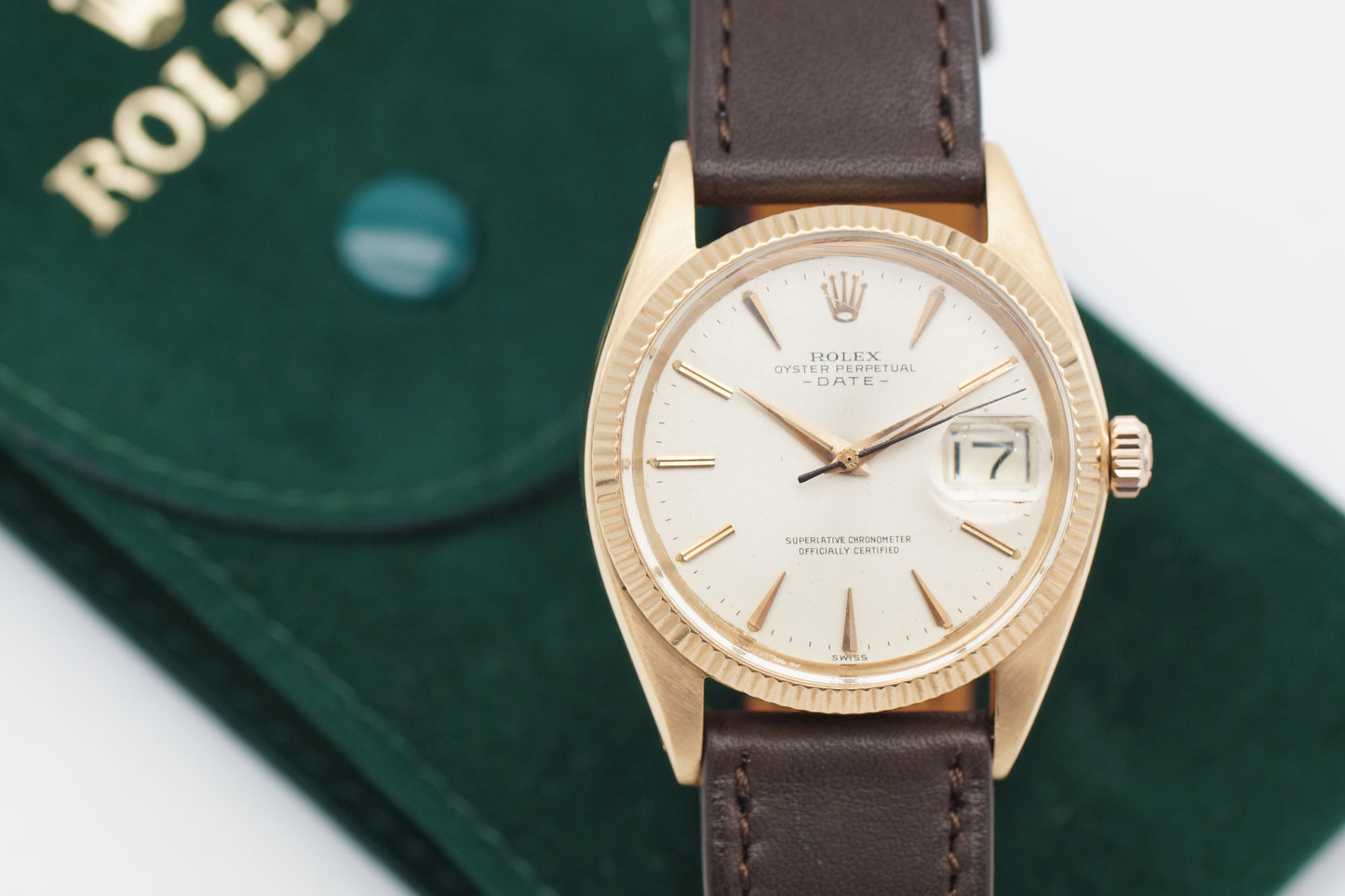 Rolex Oyster Perpetual Date 34 1503 Rosegold 1960