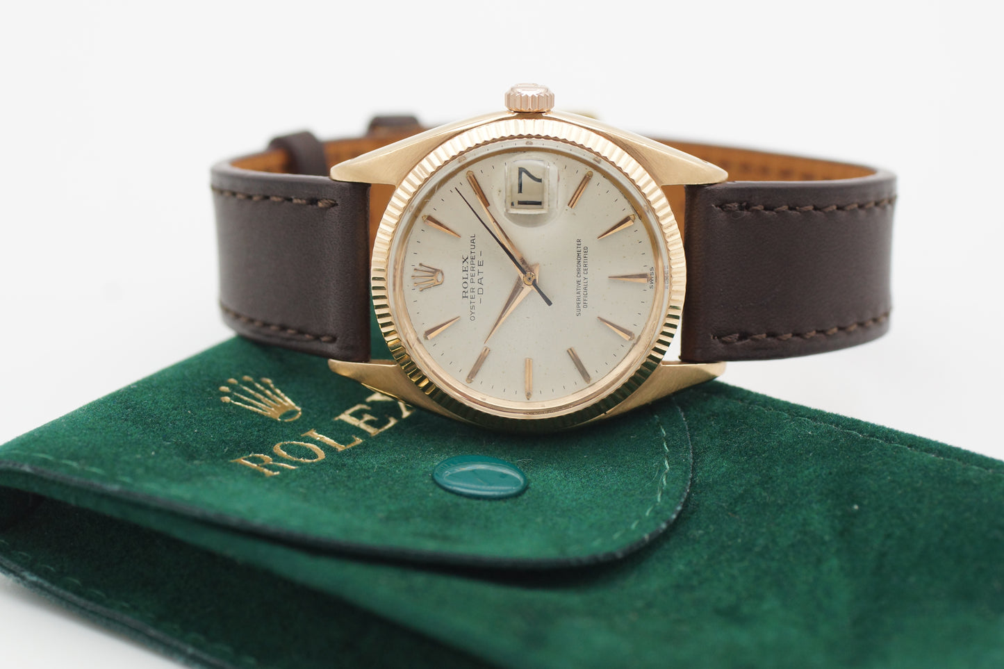Rolex Oyster Perpetual Date 34 1503 Rosegold 1960