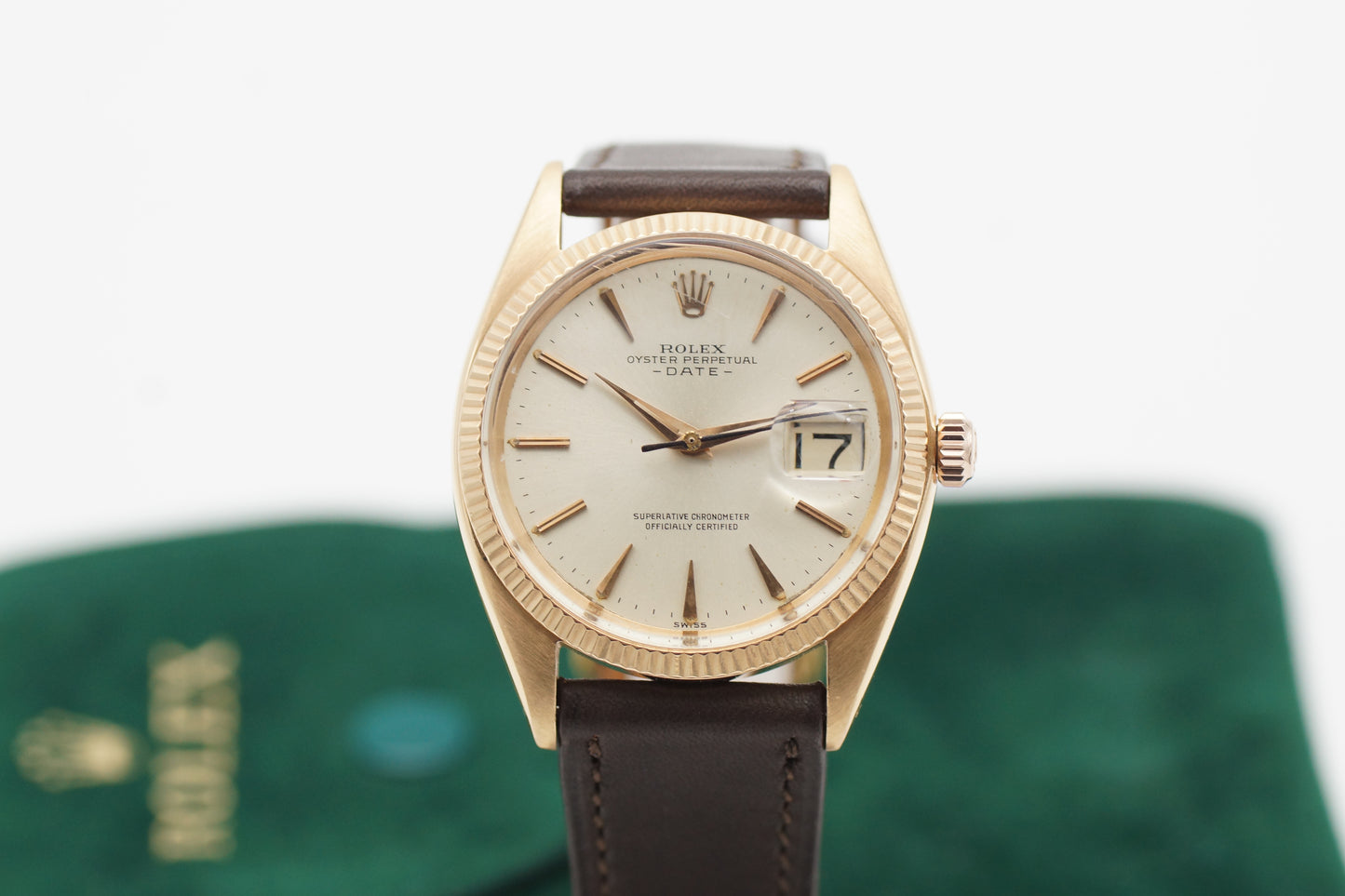 Rolex Oyster Perpetual Date 34 1503 Rosegold 1960