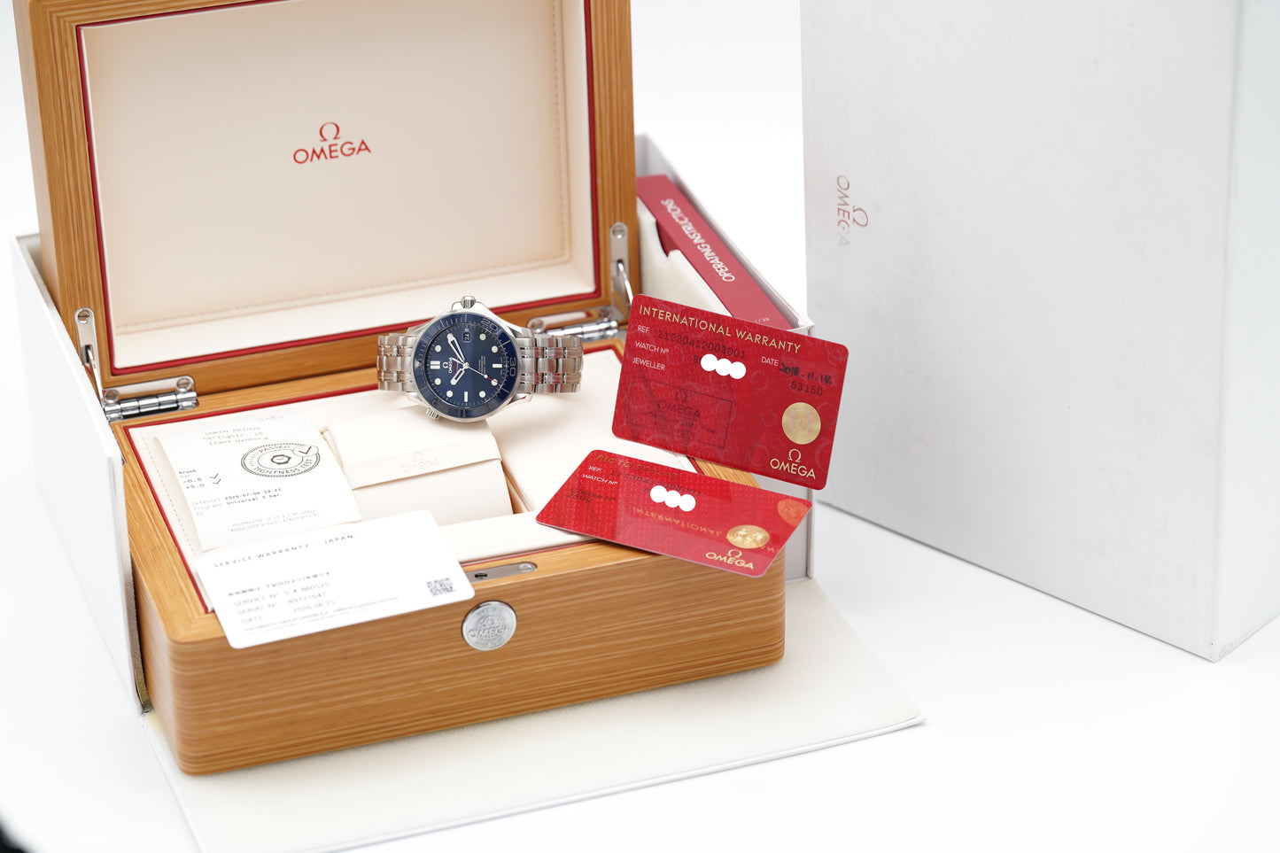 Omega Seamaster Diver 300M Blau 212.30.41.20.03.001 B/P 2016 Service 2026