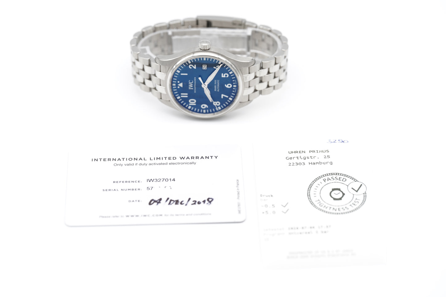 IWC Pilot Mark XVIII Le Petit Price IW327014 Blau 2018
