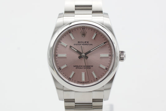 Rolex Oyster Perpetual 34 Pink 124200 Full-Set 2022