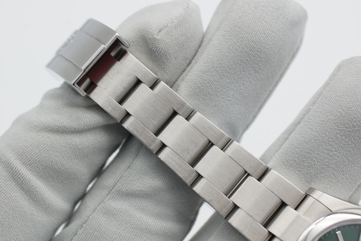 Rolex Oyster Perpetual 31 Grün 277200 Full-Set 2022 (LC100)