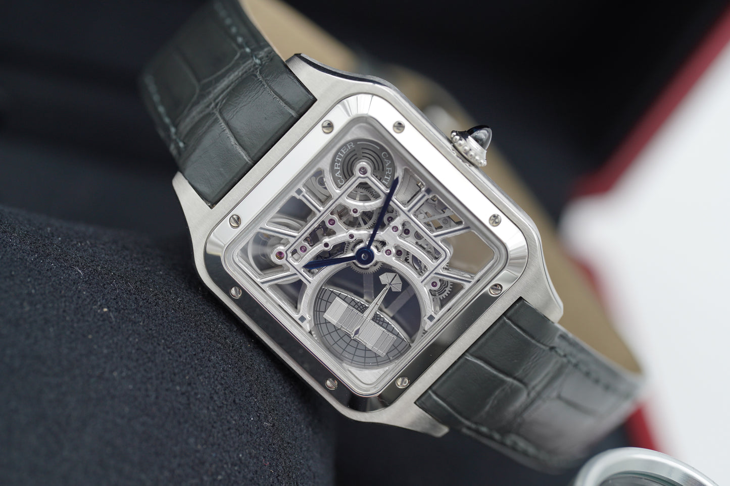 Cartier Santos Dumont Skeleton WHSA0032 Micro-Rotor Full-Set 2023