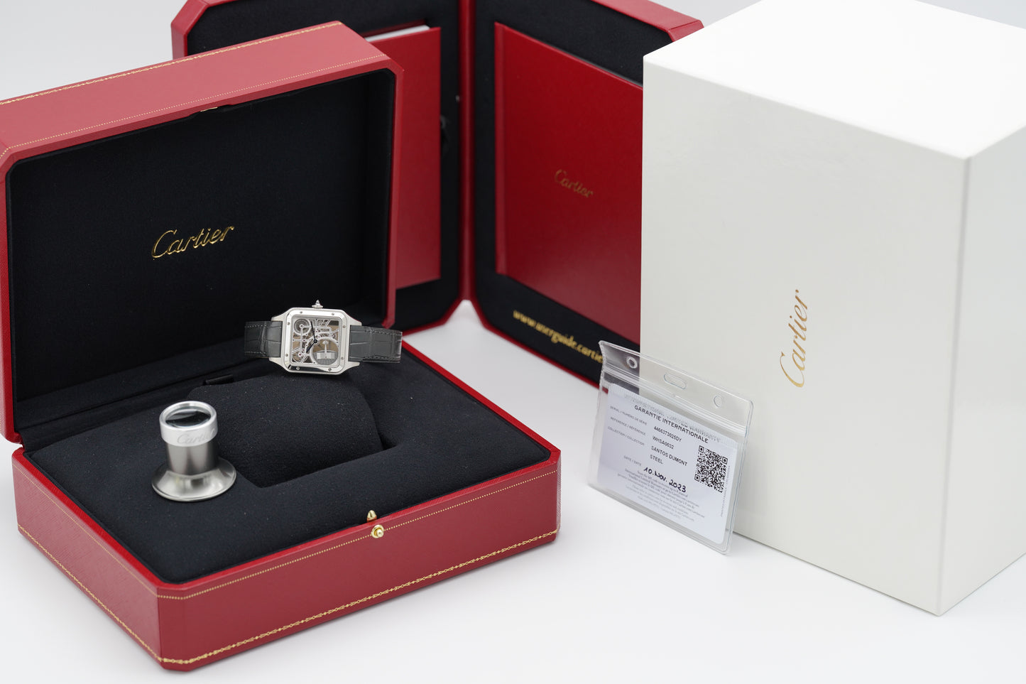 Cartier Santos Dumont Skeleton WHSA0032 Micro-Rotor Full-Set 2023