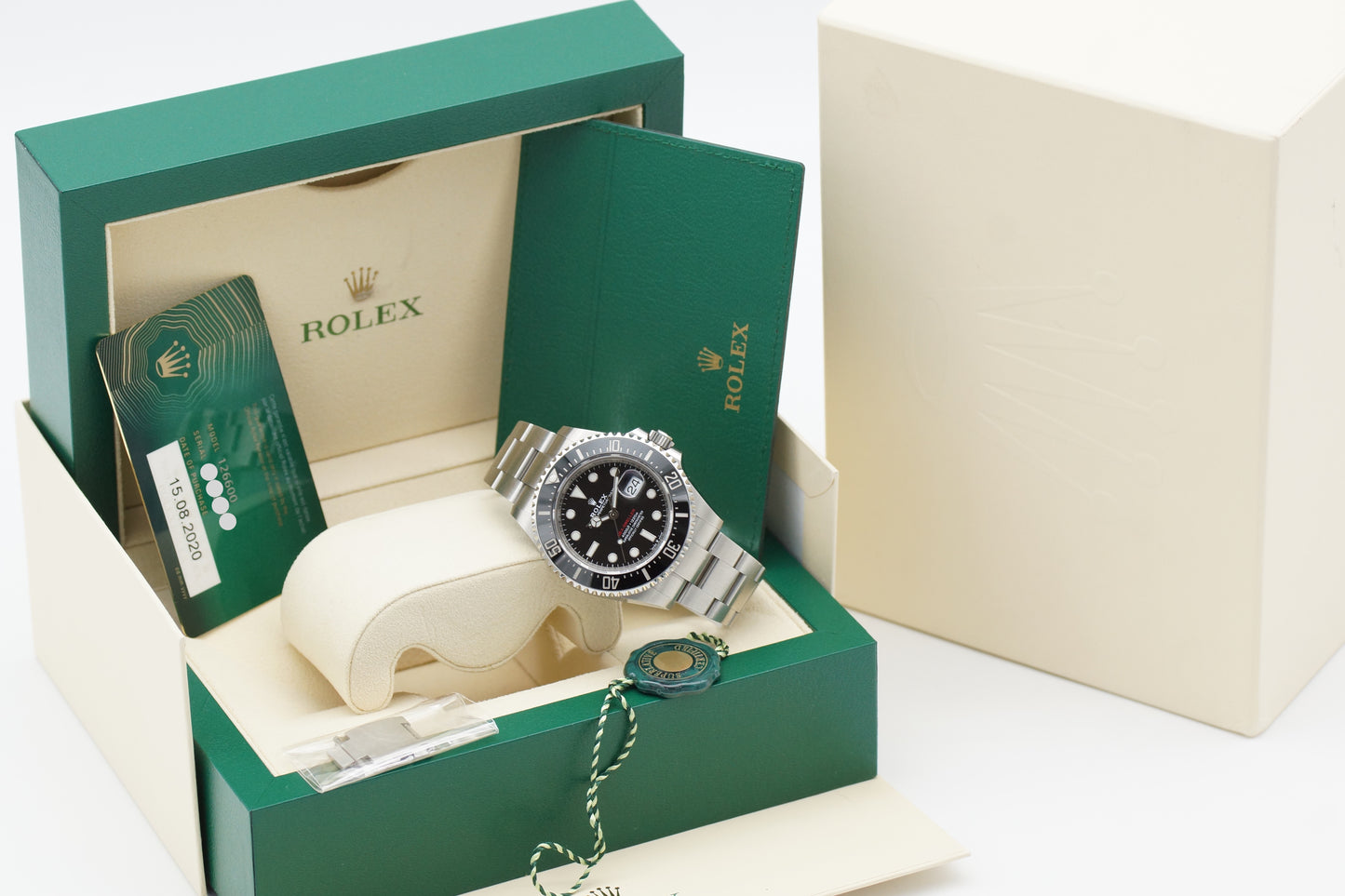 Rolex Sea-Dweller 43 Red 126600 Schwarz Full-Set 2020
