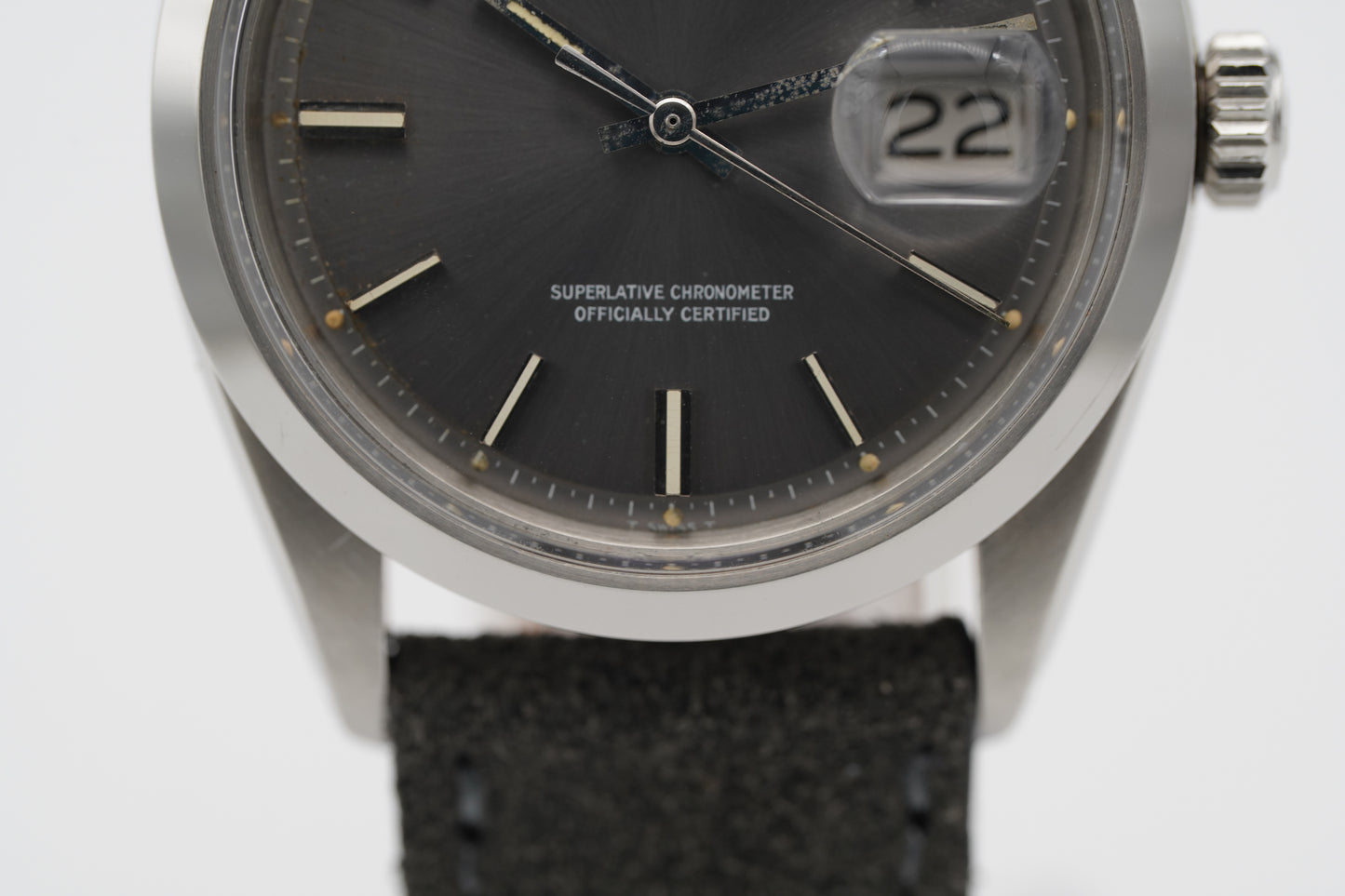 Rolex Datejust 36 1600 Grau Etui 1972