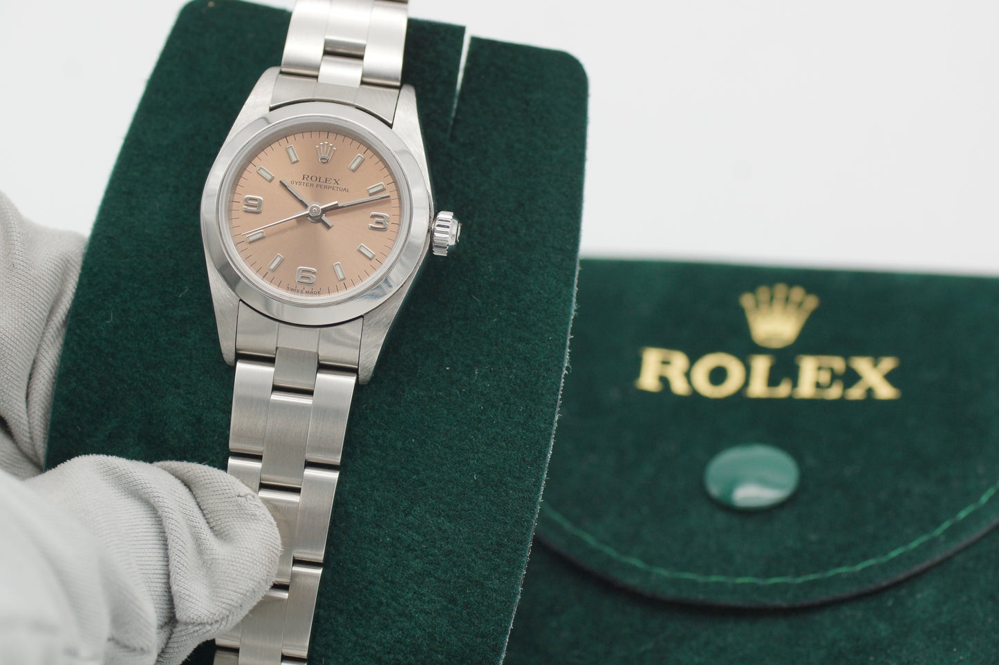 Rolex Lady Oyster Perpetual 76080 Pink Rolex Etui 2000