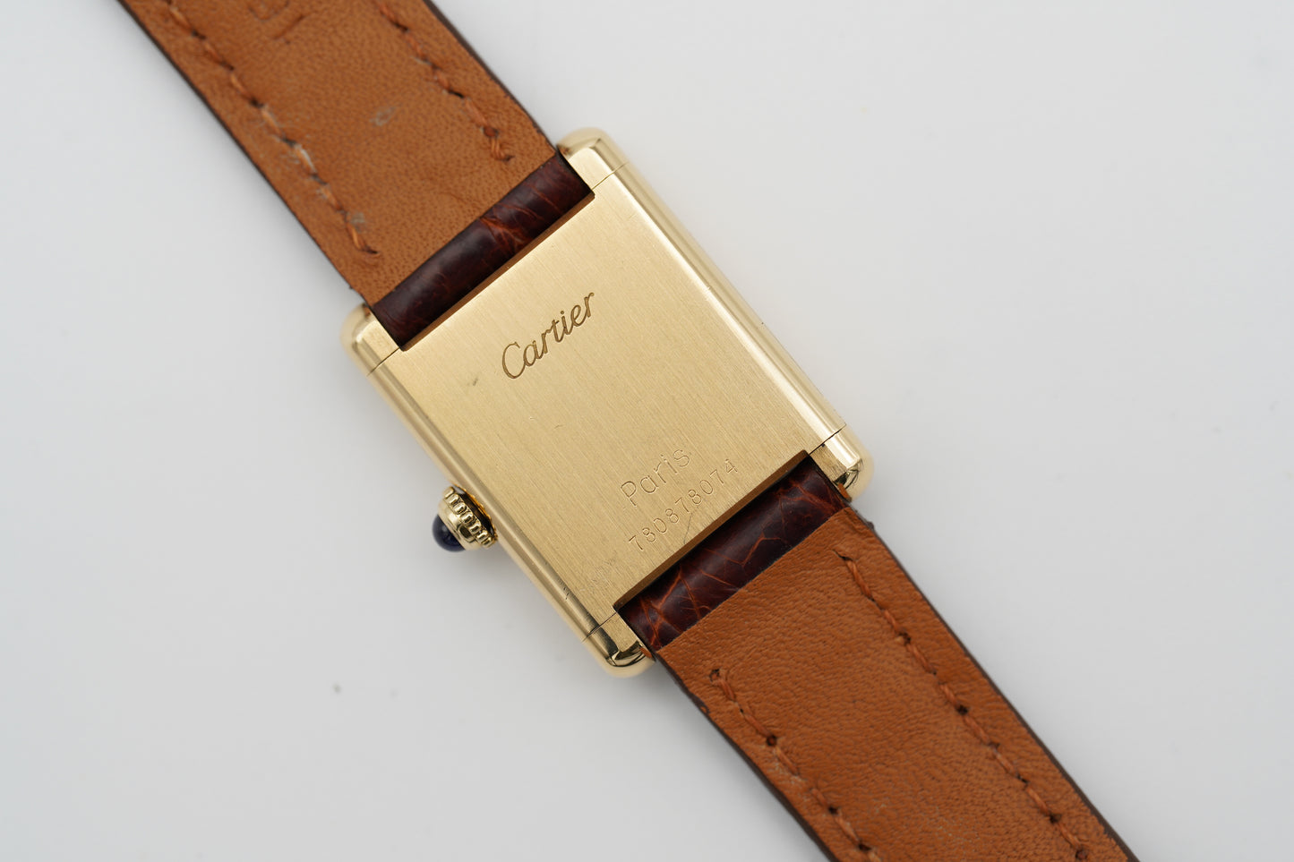 Cartier Lady Tank Louis 18k Gelbgold 78087 Damenuhr 21x28