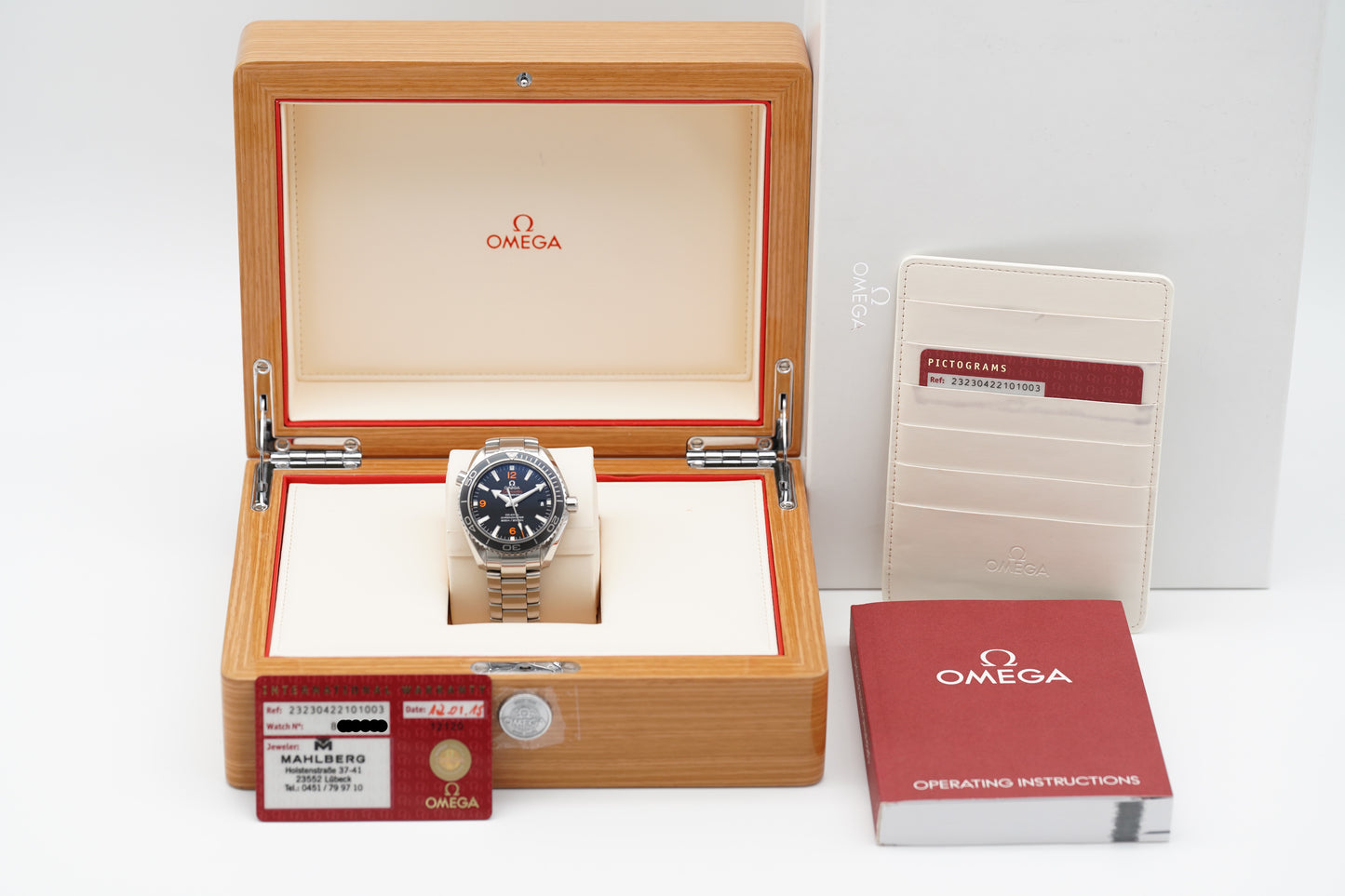 Omega Seamaster Planet Ocean 42 232.30.46.21.01.003 Full-Set 2015
