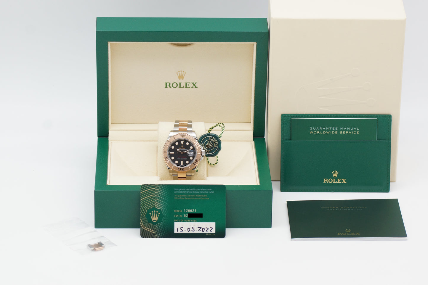 Rolex Yacht-Master 40 126621 Stahl/Roségold Rhodium Full-Set 2022