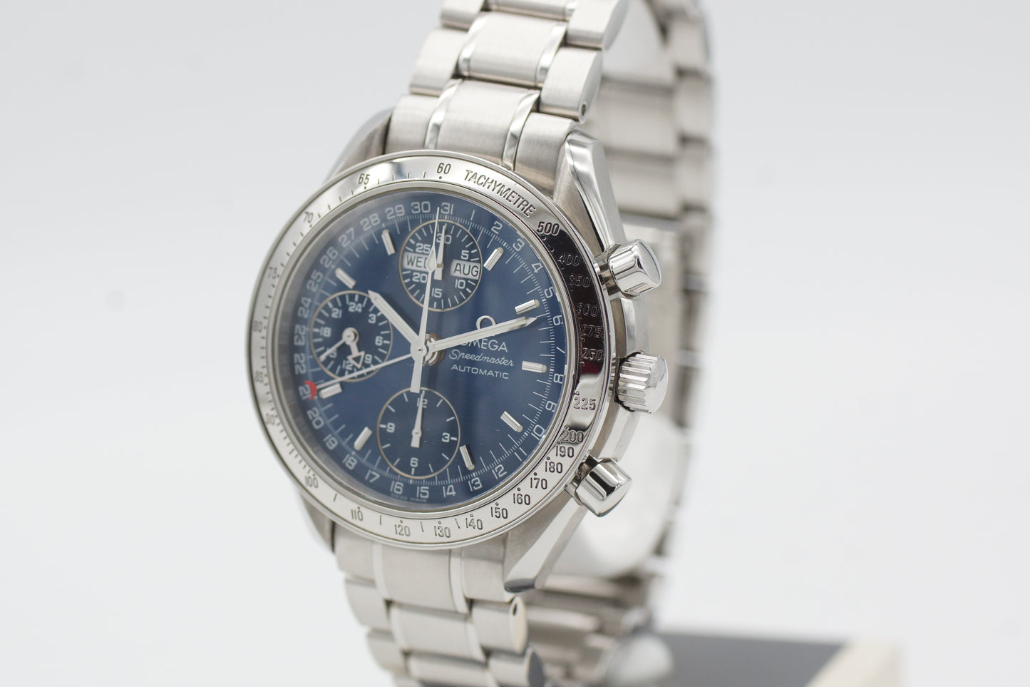 Omega Speedmaster Triple Date 3523.80 Blau Box 2001