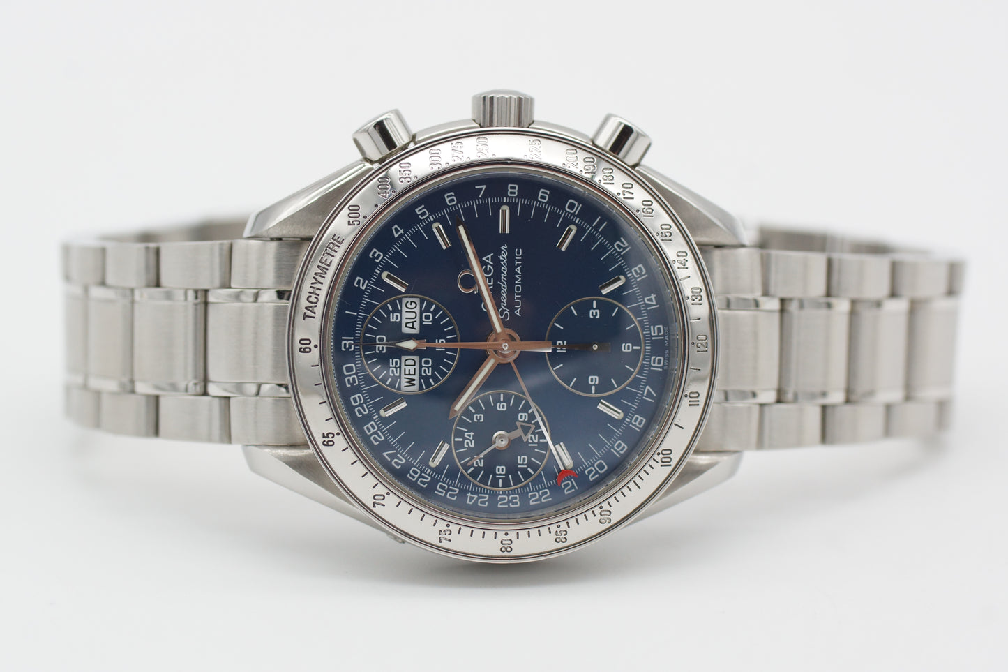 Omega Speedmaster Triple Date 3523.80 Blau Box 2001