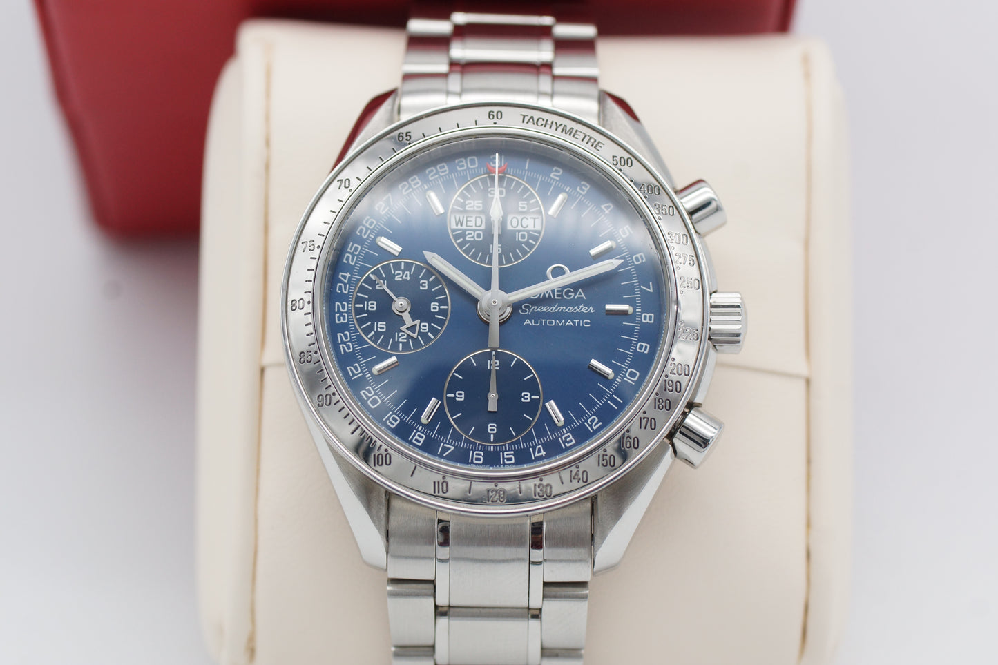 Omega Speedmaster Triple Date 3523.80 Blau Box 2001