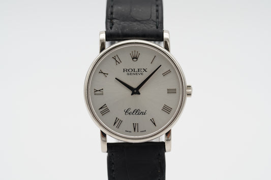 Rolex Cellini Classic 5115/9 18k Weißgold Papiere 2007 RSC Service 2025