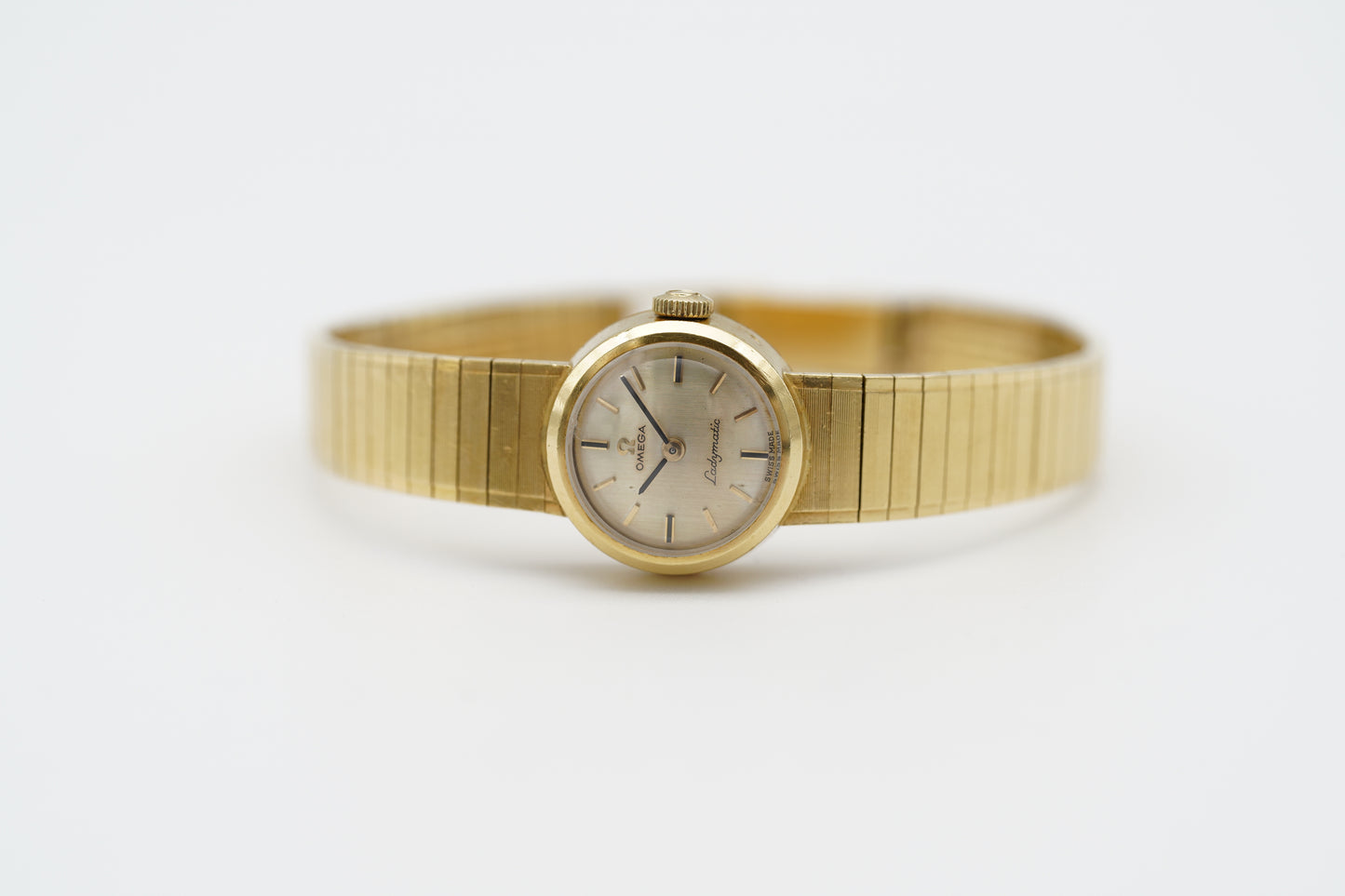 Omega Ladymatic 18k Gelbgold Damenuhr inkl. Box 35g