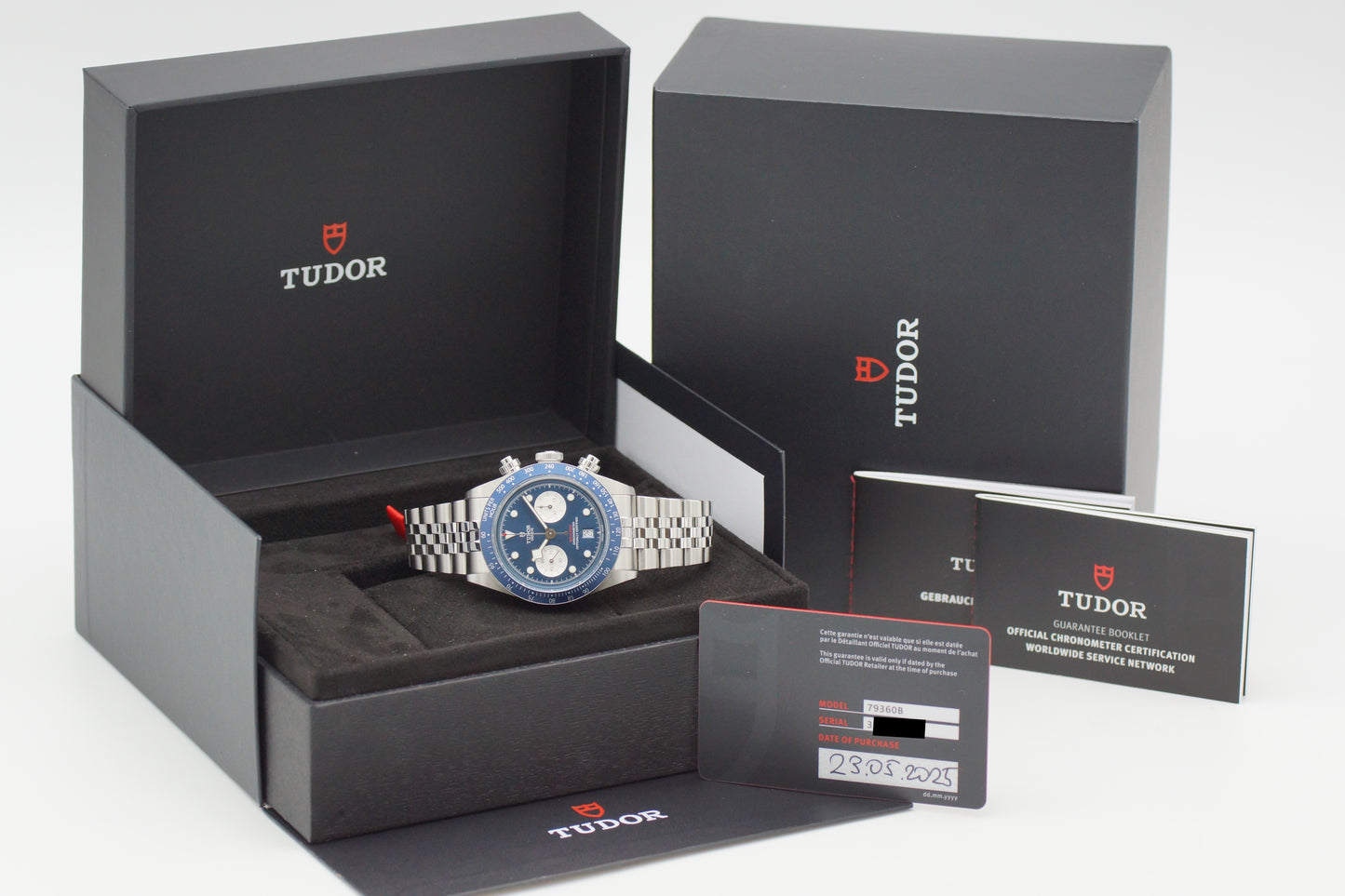 Tudor Black Bay Chrono 79360B Blau Full-Set 2025