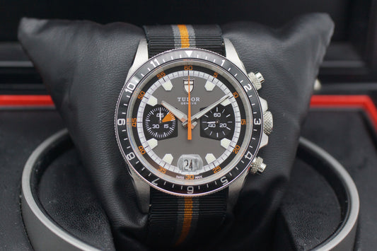 Tudor Heritage Chronograph 70330N Grau 42mm Full-Set 2011