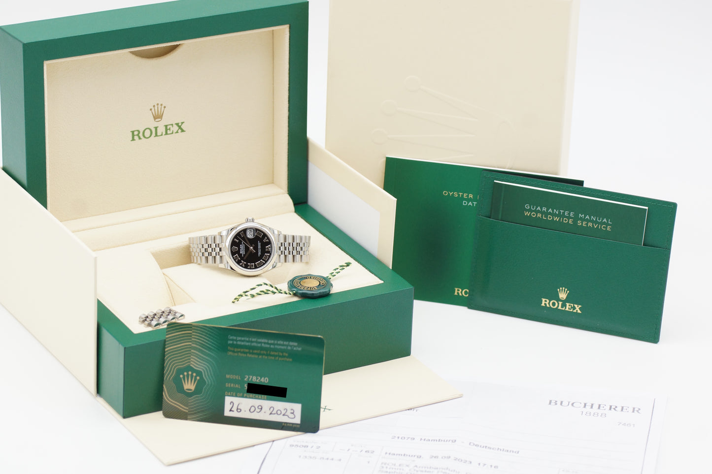 Rolex Datejust 31 Schwarz 278240 Full-Set 2023