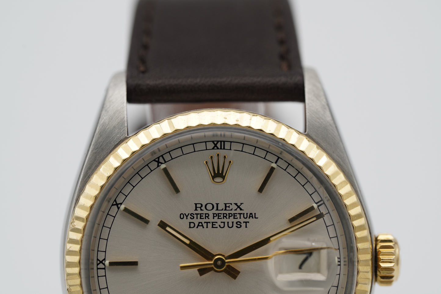 Rolex Datejust 36 Bicolor 16013 Silber 1978