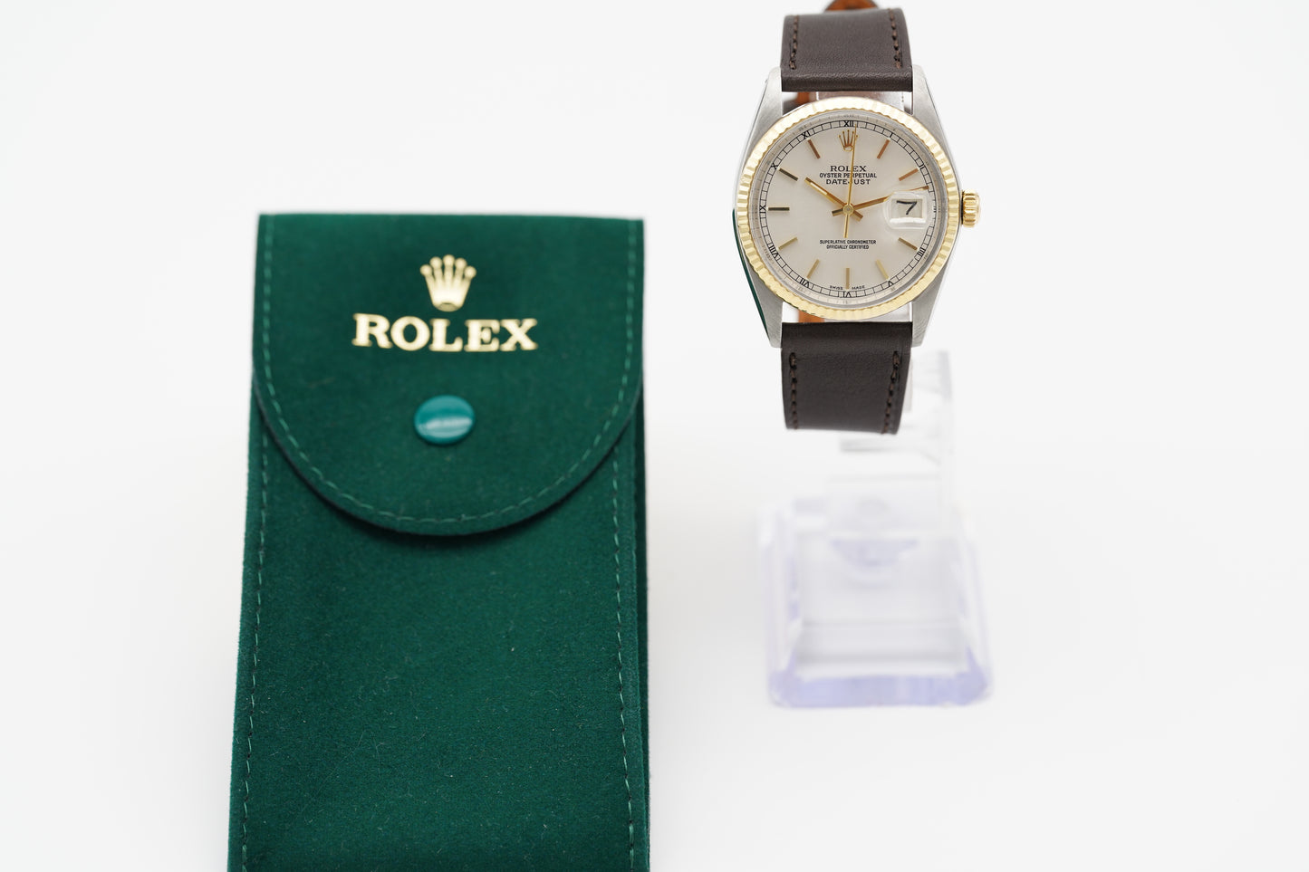 Rolex Datejust 36 Bicolor 16013 Silber 1978