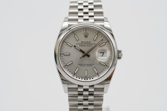 Rolex Datejust 36 Silber 126200 Full-Set 2024 NOS/ungetragen DE