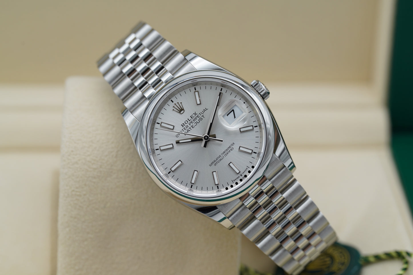 Rolex Datejust 36 Silber 126200 Full-Set 2024 NOS/ungetragen DE