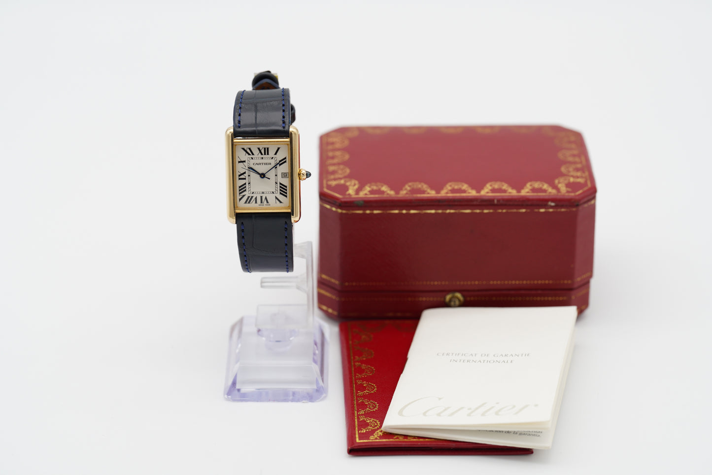 Cartier Tank Louis 18K Gelbgold W1529756 Box/Papiere 2003 DE