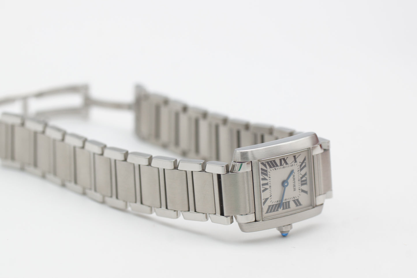 Cartier Tank Française Small W51008Q3 Weiß Full-Set 1998