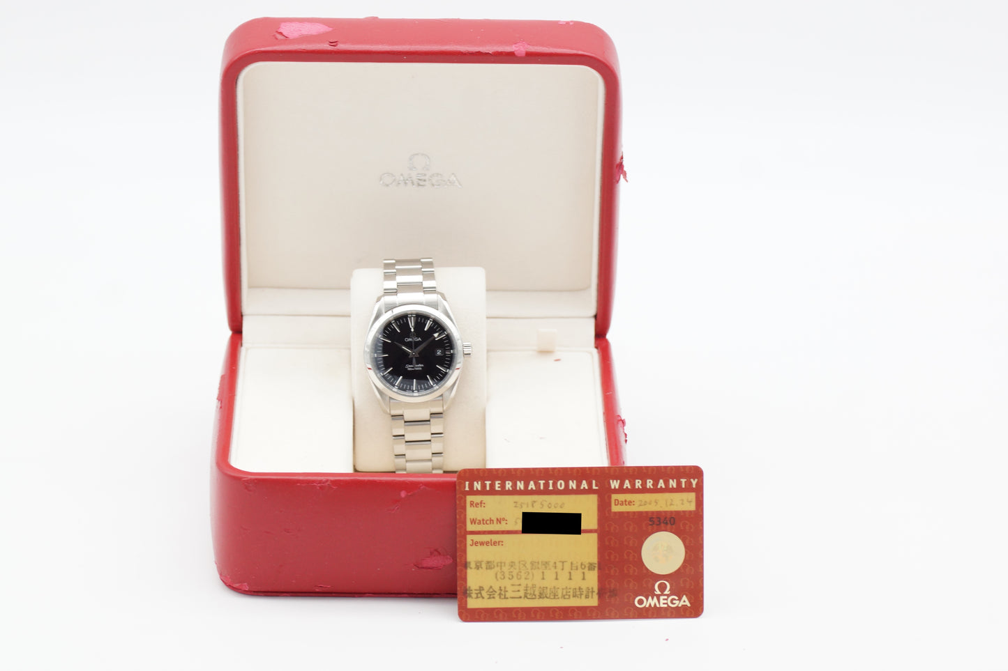 Omega Seamaster Aqua Terra 2518.50 Schwarz Box/Papiere 2005