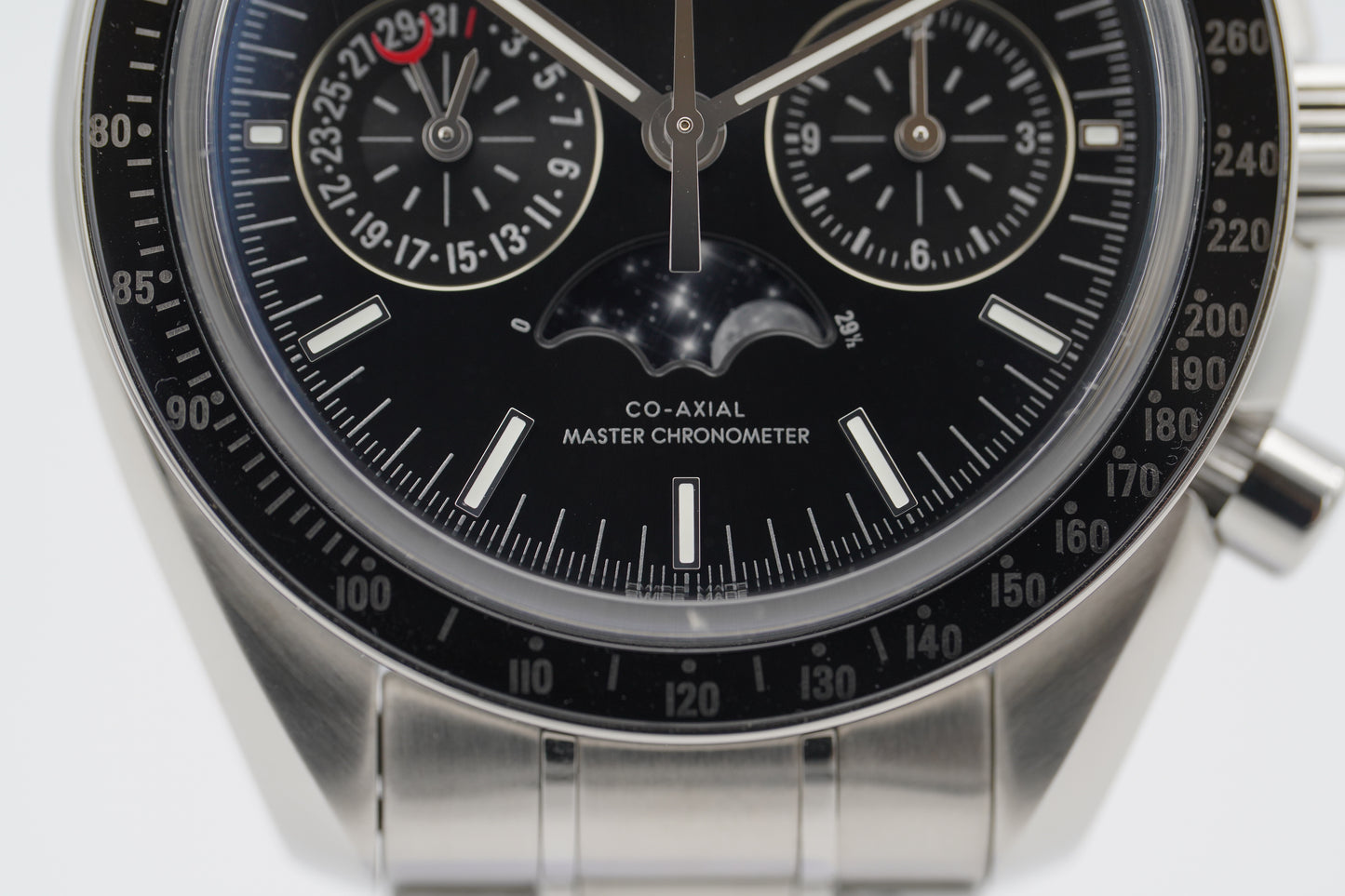 Omega Speedmaster Moonwatch Moonphase 44 304.30.44.52.01.001 2019 Full-Set