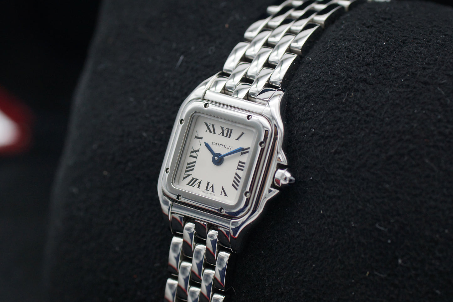 Cartier Panthere Mini Stahl WSPN0019 Weiß Quartz Box/Papiere 2019