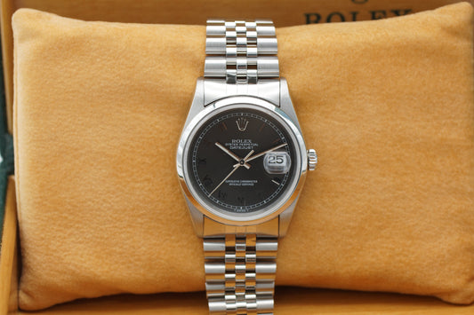 Rolex Datejust 36 Grau 16200 Full-Set 1996