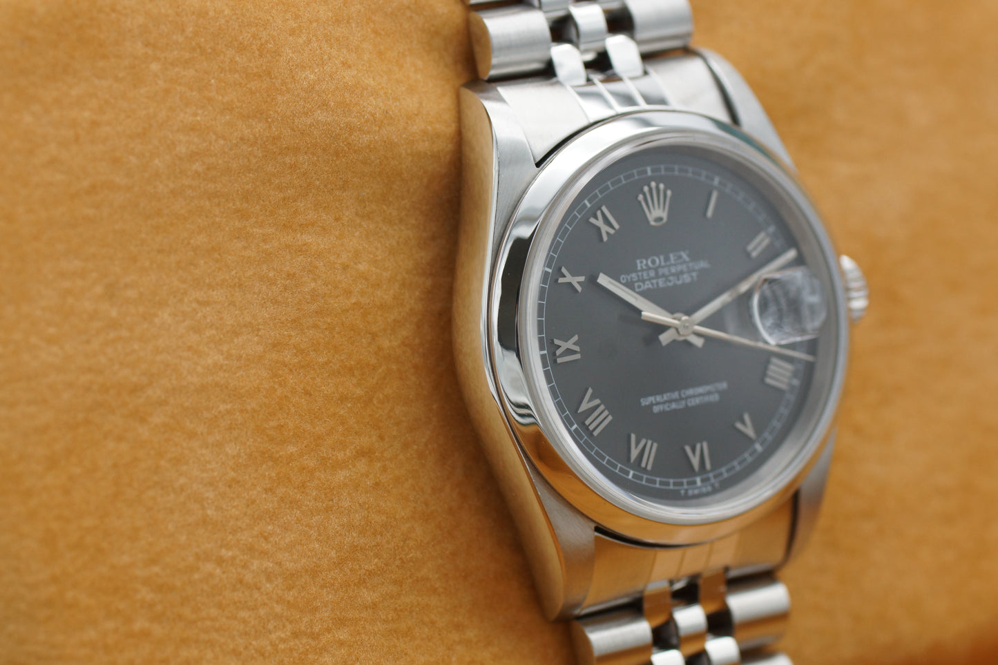 Rolex Datejust 36 Grau 16200 Full-Set 1996