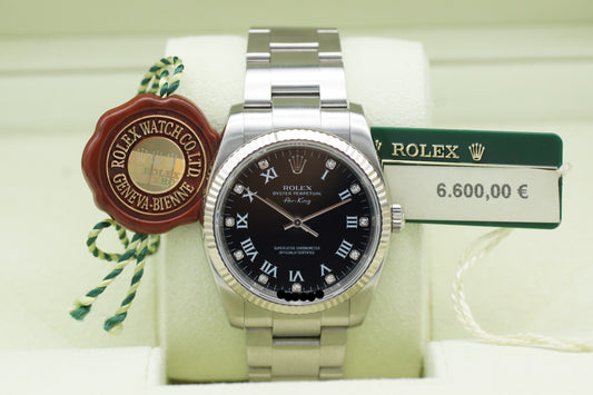 Rolex Air-King 34 Schwarz 114234 Full-Set 2012 LC100