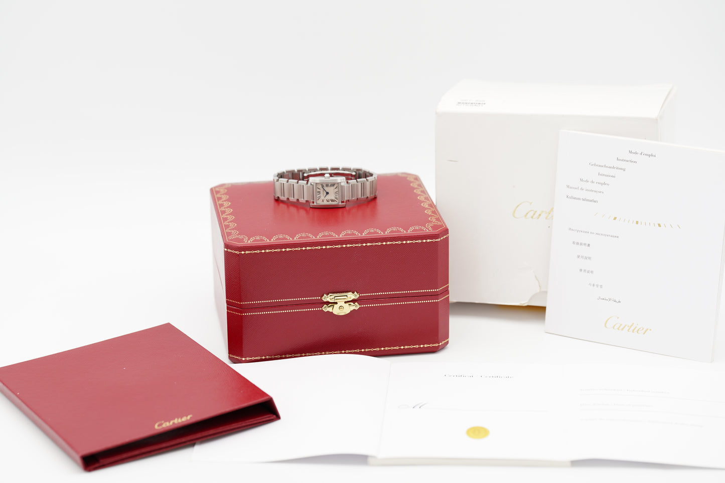 Cartier Tank Française Small W51008Q3 2384 Silber 2008