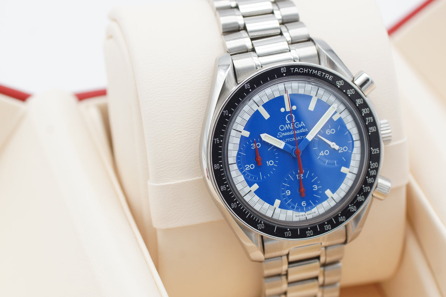 Omega Speedmaster Michael Schumacher 3510.81 Blau Box 1998
