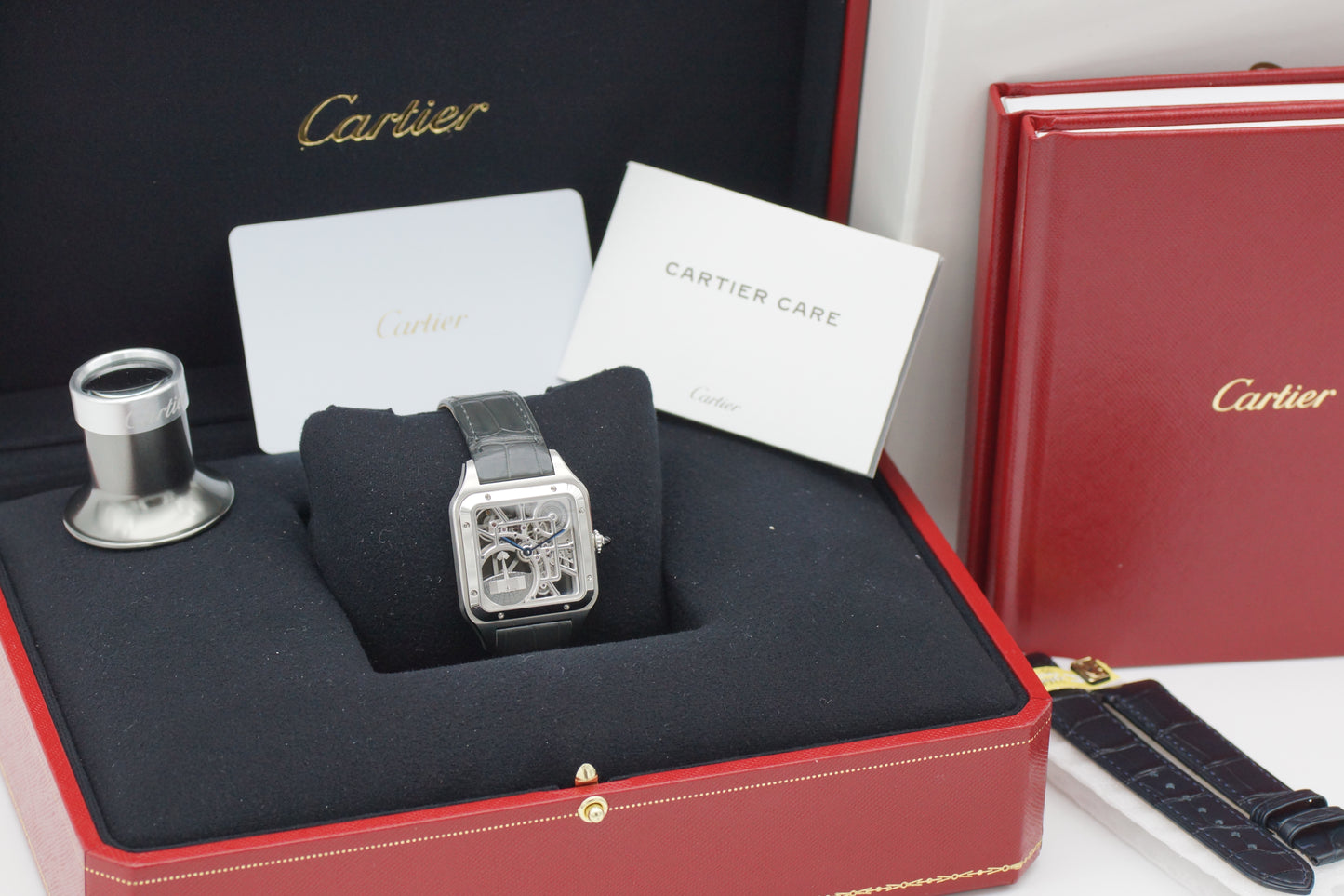 Cartier Santos Dumont Skeleton WHSA0032 Full-Set 2023