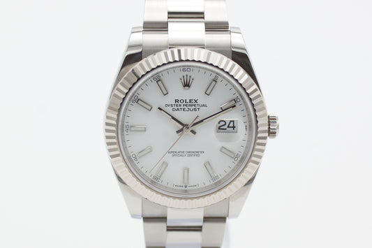 Rolex Datejust 41 126334 Weiß Full-Set 2020